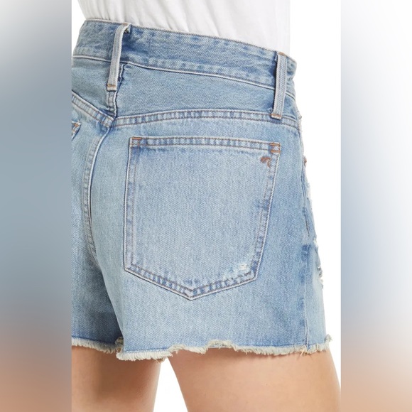 NWT Madewell relaxed denim shorts in renfield wash: destructed edition - sz 29 - Picture 4 of 5
